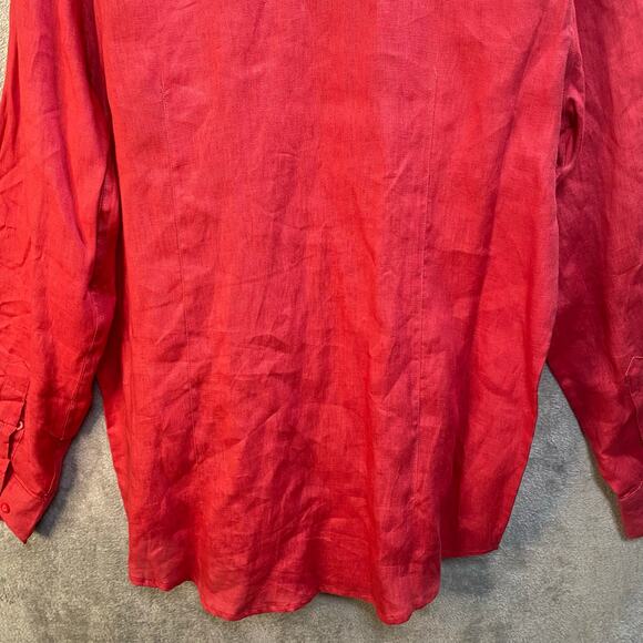 Structure Shirt Men Size Large Button Up Long Sleeve Coastal Beach Resortwear - Picture 8 of 13